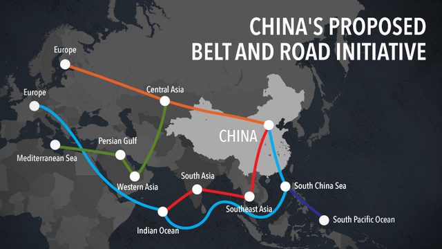 BELT AND ROAD. China's proposed belt and road initiative will connect China to economic circles in Europe, Asia, and Africa. Graphic by Raffy de Guzman, based on China Daily map   