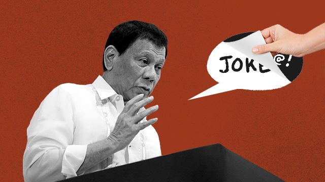 2018 moments when Duterte made us ask, ‘Is he serious?’