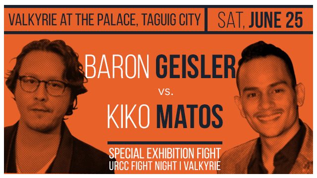 It’s official: Baron Geisler and Kiko Matos set for MMA fight