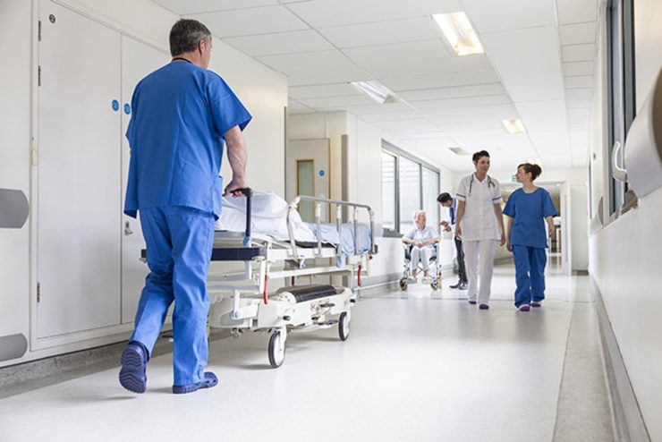 Hospital scene image from Shutterstock