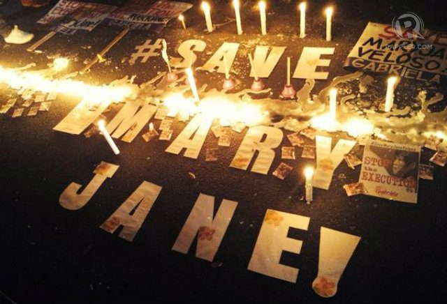 Filipinos light candles, tie white ribbons to #SaveMaryJane