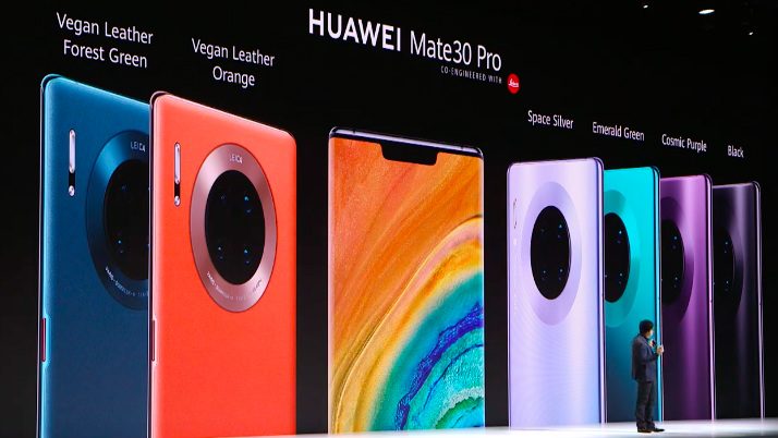 CHOICES. The Mate 30 Pro's colors and material choices are shown at the Mate 30 event, Thursday, September 19. Screenshot from Huawei/YouTube 