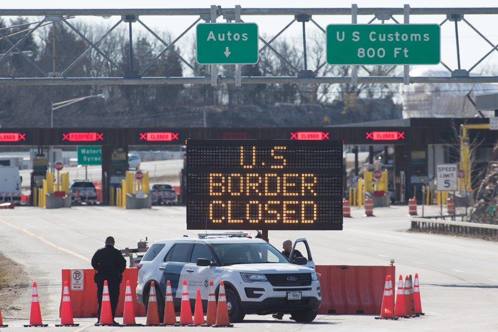 U.S. borders with Canada, Mexico closed another month