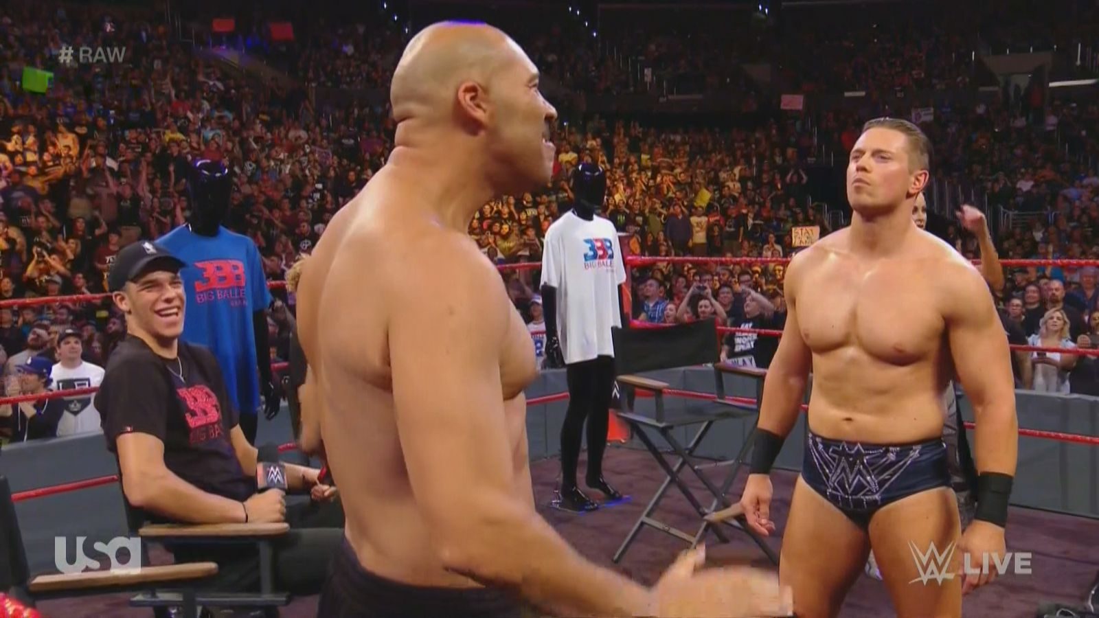 Ball brothers guest at WWE Raw, LaVar steals show