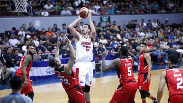 Ginebra pulls away late to beat Blackwater for 7th straight win
