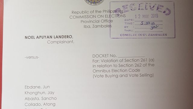 Vote buying complaint lodged vs ex-Zambales governor Ebdane