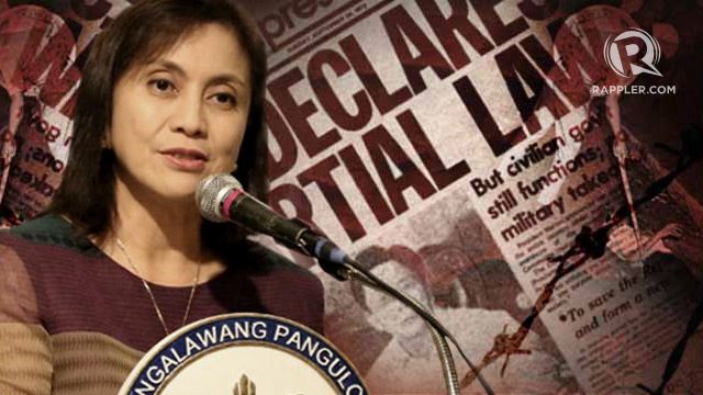 VP Robredo asks for vigilance vs return of Martial Law