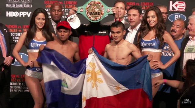 Viloria, Gonzalez make weight for flyweight clash