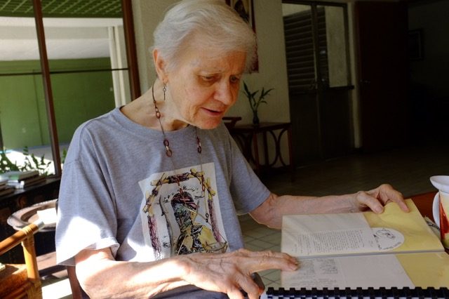 ACTIVIST NUN. Sister Helen Graham MM goes through her old letters and photos from the Marcos years. Photo by Pia Ranada/Rappler 