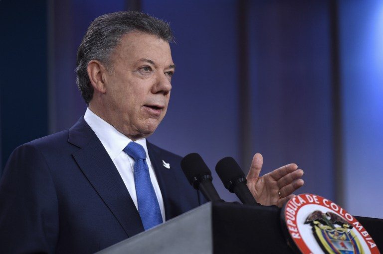 Presiden Kolombia Juan Manuel Santos raih Nobel Perdamaian 2016