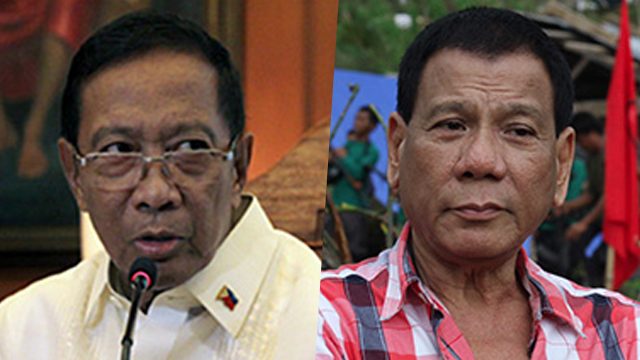 Duterte on Binay: Shorter than me, but with deeper pockets