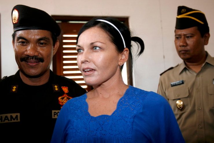 FREED. Australian Schapelle Corby (C),  seen here inside the Kerobokan Prison in Bali in 2008, was released in 2012.
