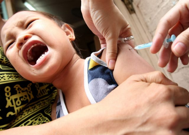 Less than half of target children get measles vaccine