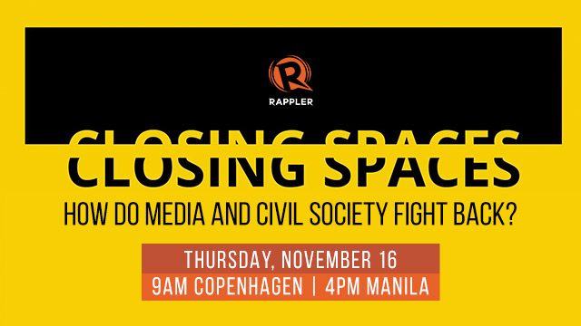 LIVE: Closing Spaces – How do media and civil society fight back?