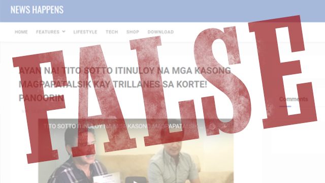 FACT CHECK: Old news clips used in ‘latest update’ on complaints vs Trillanes