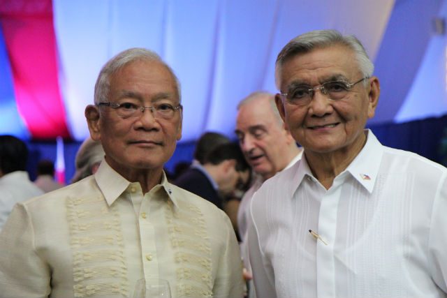 BUSINESS PERSONALITIES. Dr Jaime Laya (President of Philtrust Bank) and Ambassador Cesar Bautista (Former PH Ambassador to the United Kingdom of Great Britain and Northern Island, Republic of Ireland and Republic of Iceland and former Chairman and President of Philippine Refining Company Inc.-Unilever)