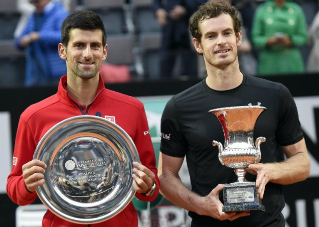 Andy Murray defeats Novak Djokovic for just the tenth time in 32 meetings. Photo by Claudio Onorati 
