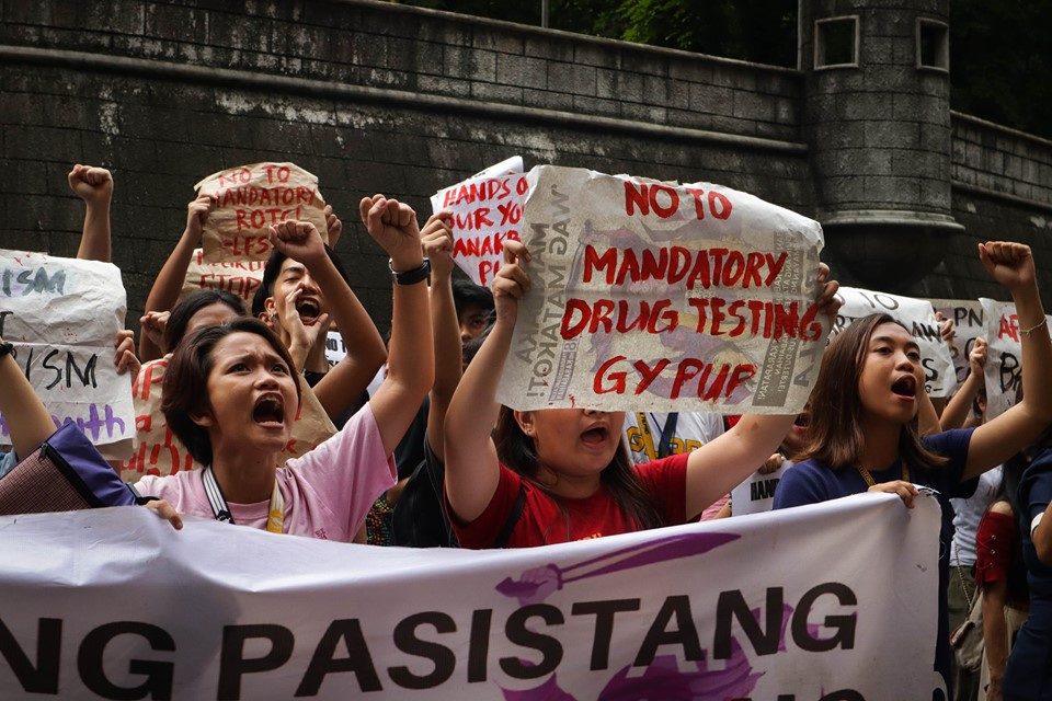 Groups slam PUP’s random drug tests among students