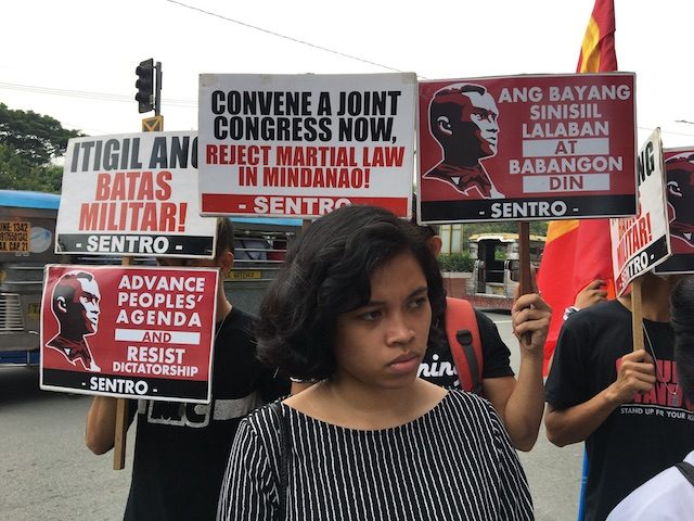 NO TO MARTIAL LAW. The extension of martial law in Mindanao is feared as a prelude to nationwide martial law. Photo by Carmela Fonbuena/Rappler 