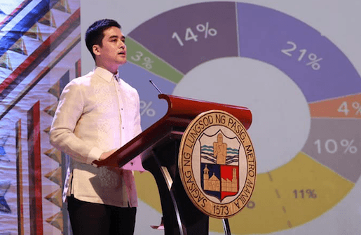 STATE OF THE CITY. Pasig Mayor Vico Sotto during his State of the City Address on July 2, 2020. Photo from Sotto's Facebook 