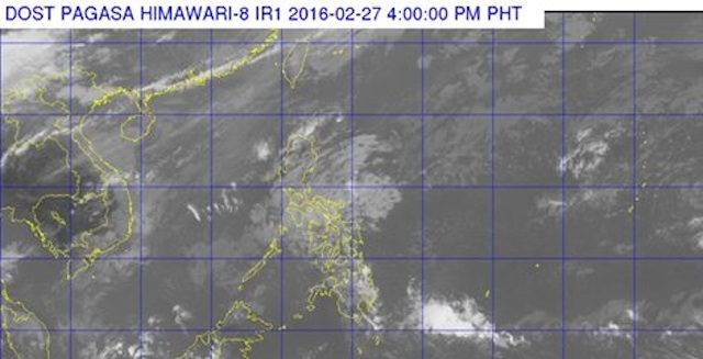 Cloudy Sunday over Bicol, Caraga, Eastern Visayas, Quezon