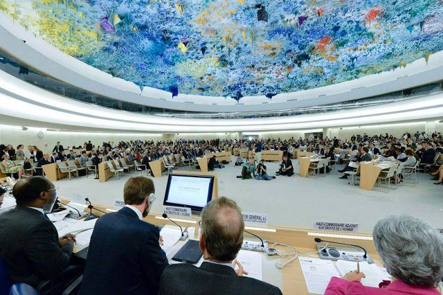 'NO DISCRIMINATION.' The UN Human Rights Council in Geneva adopts a resolution calling for a report into discriminatory laws and practices against the LGBT community. Photo courtesy: UN Geneva 