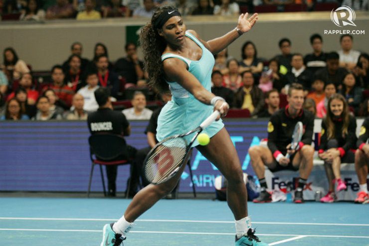 Serena Williams, the world's number one ranked female tennis player, was among those who competed in the Manila leg of the International Premier Tennis League. File photo by Josh Albelda