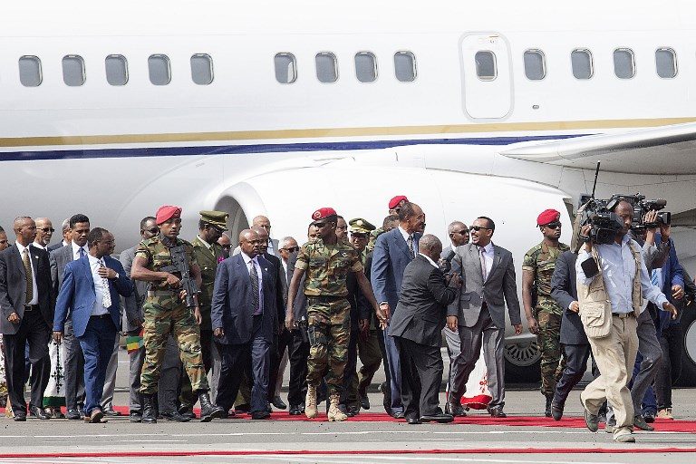 Eritrea president hails unity with Ethiopia on historic visit