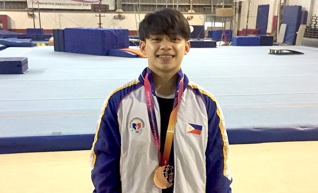 PH teen gymnast Carlos Yulo bags gold in Australia