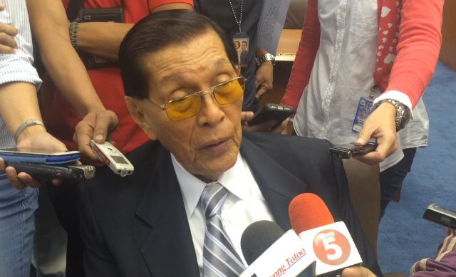 Enrile to Miriam: ‘We can’t fight China with saliva’