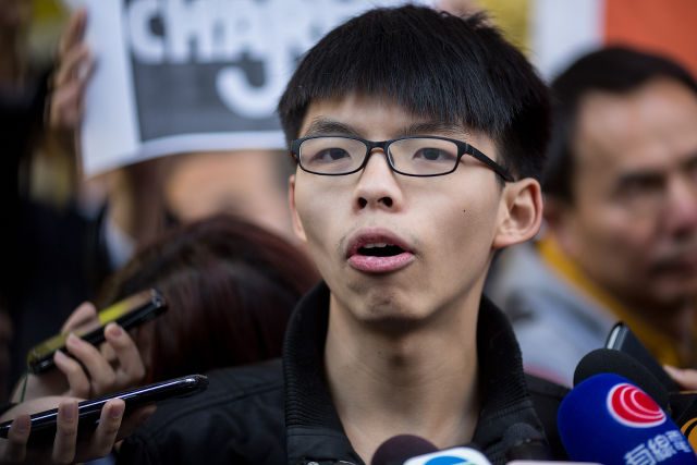 Hong Kong student leader Joshua Wong charged over protests