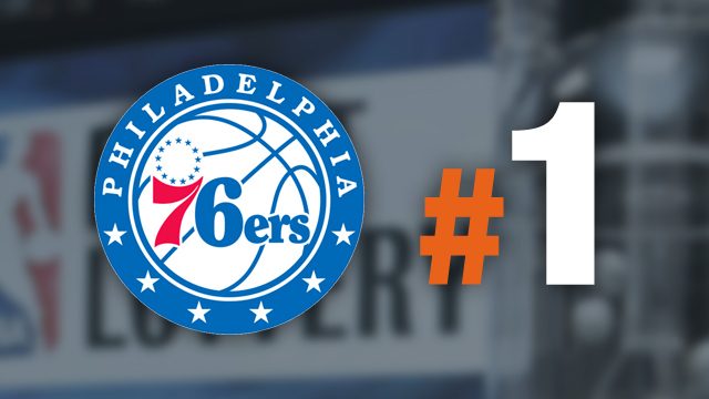 76ers handed number 1 NBA draft pick