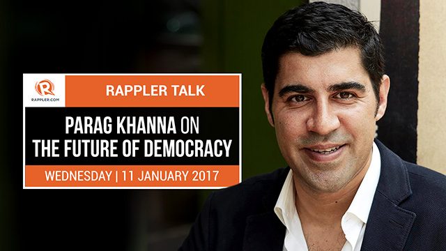 Rappler Talk: Parag Khanna on the future of democracy