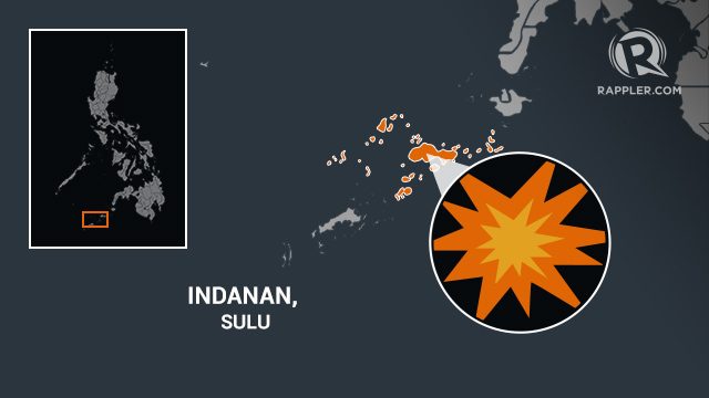Suspected suicide bomber attacks Sulu military camp