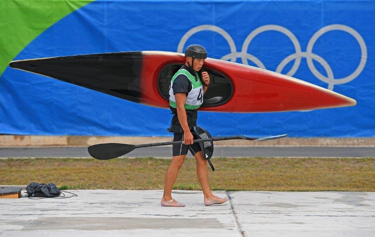 Yazawa, who finished 11th in the men's kayak slalom at the Rio Olympics earlier this year, is contemplating the holy grail of the 2020 Tokyo Games. Photo by Carl De Souza/AFP 