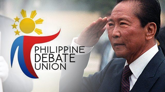 PH college debaters condemn hero’s burial for Marcos