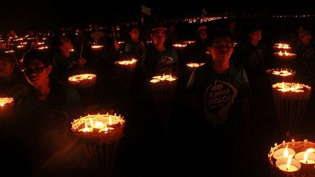 Thousands of candles form PH map in world record bid