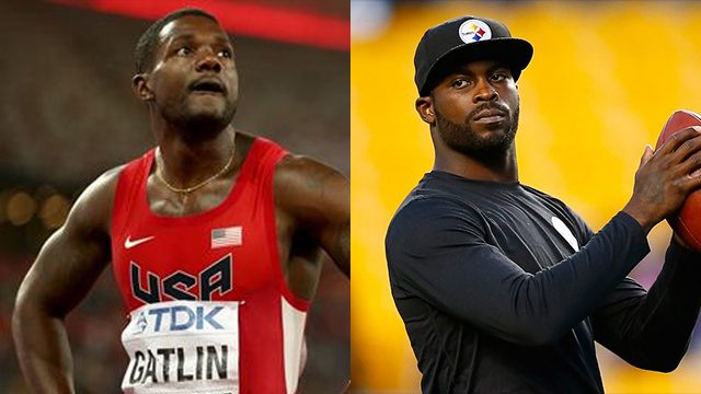 Of all the athletes who have lost their deals with Nike, only Michael Vick (R) and Justin Gatlin (L) have returned to the Nike flock. Vick photo by Jared Wickerham/Getty Images/AFP, Gatlin photo by IAAF 