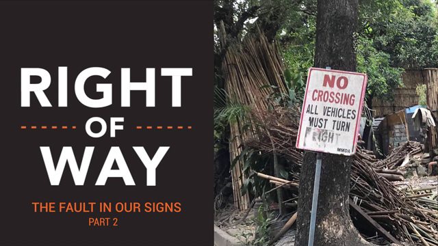 [Right Of Way] The fault in our signs, part 2