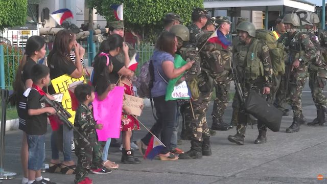 WATCH: First batch of Marawi soldiers come home