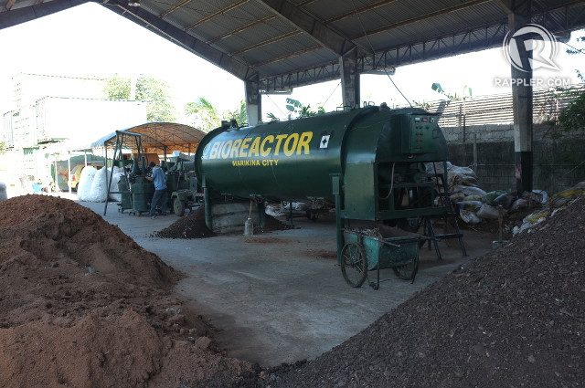 WASTE TO COMPOST. This one-ton-capacity bioreactor turns food waste into compost used as fertilizer 