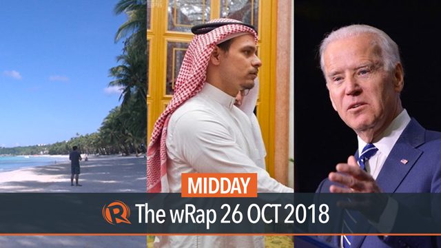 Boracay opens, Khashoggi’s son, Biden and De Niro’s suspicious packages | Midday wRap