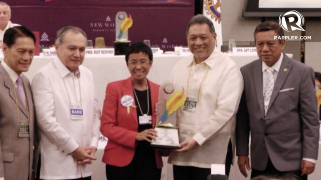 Maria Ressa is Rotary Club of Manila’s Journalist of the Year