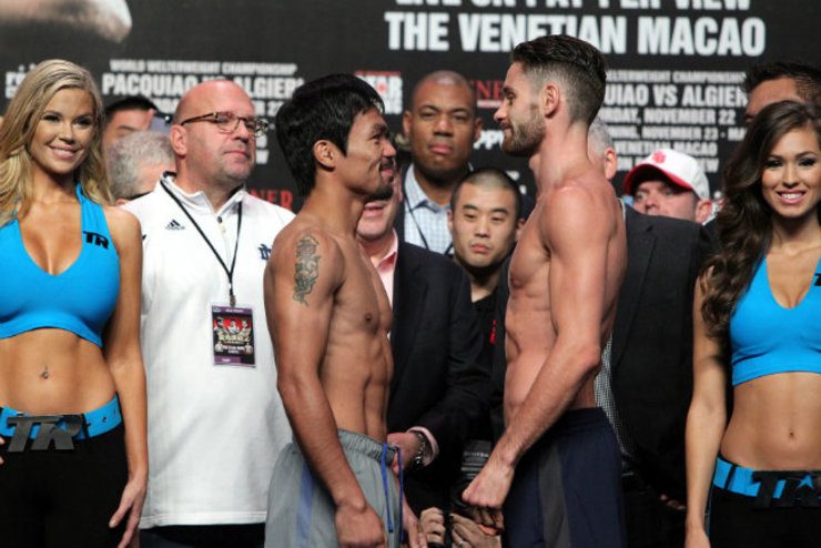IN PHOTOS: Pacquiao, Algieri on the scale