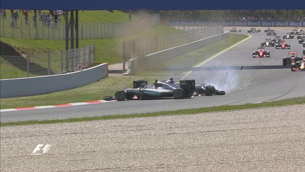 FOTO: Drama di balapan Formula 1 GP Spanyol