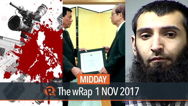 Impunity in PH, Gawad Sikatuna, NY terror suspect is Uber driver | Evening wRap