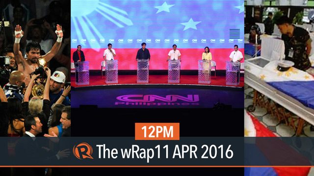 VP debate, Pacquiao, PH military vs Islamic militants | 12PM wRap