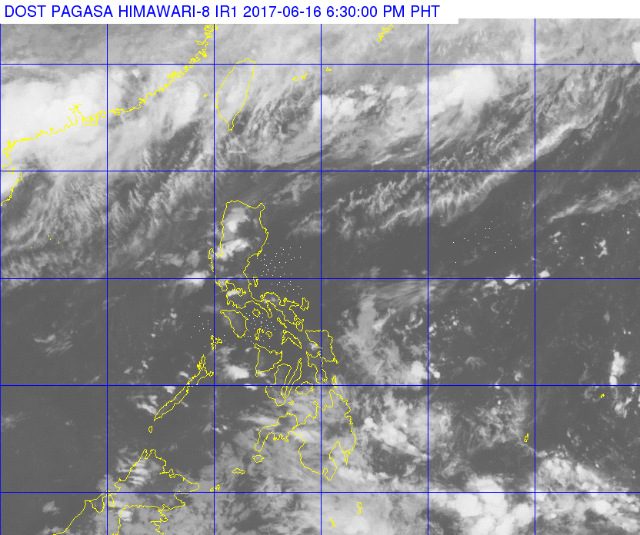 Light-moderate rain in parts of Mindanao on Saturday