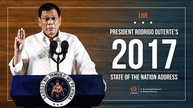 LIVE: President Duterte’s 2017 State of the Nation Address