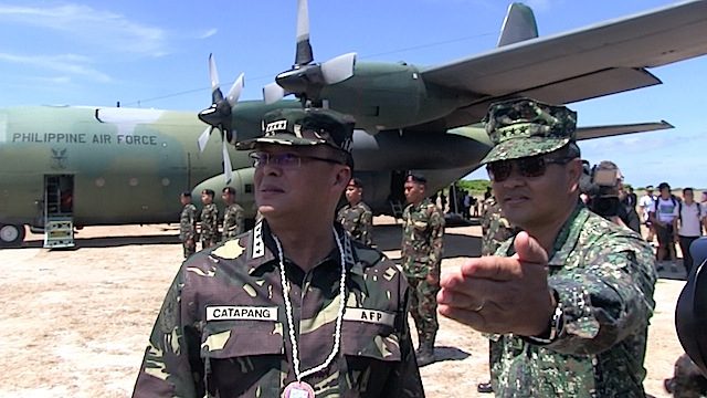 PH military chief visits Pag-asa Island in West PH Sea